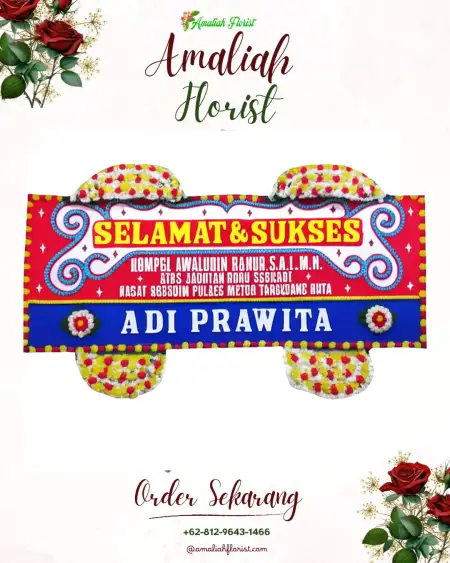 Papan Bunga Ucapan Selamat Dlimas